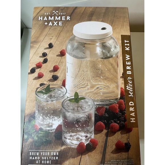 Hammer + Axe DIY Hard Seltzer Kit, Home Bar Brewing Set, Creates 1 Gallon - Picture 6 of 7